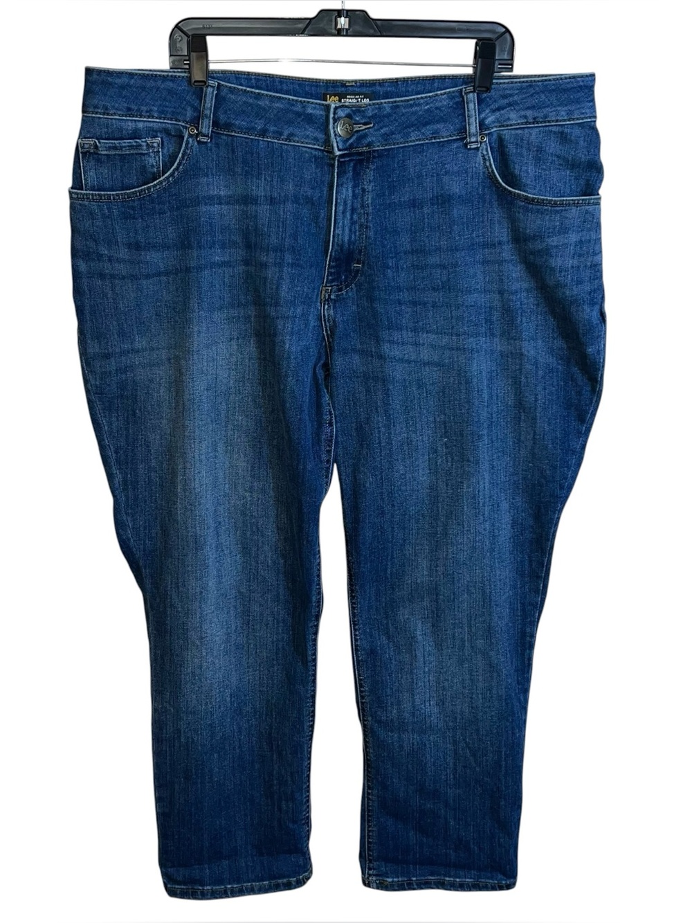 Lee Plus Regular Fit Straight Leg Mid Rise Jeans Women’s 20W Blue 41x28